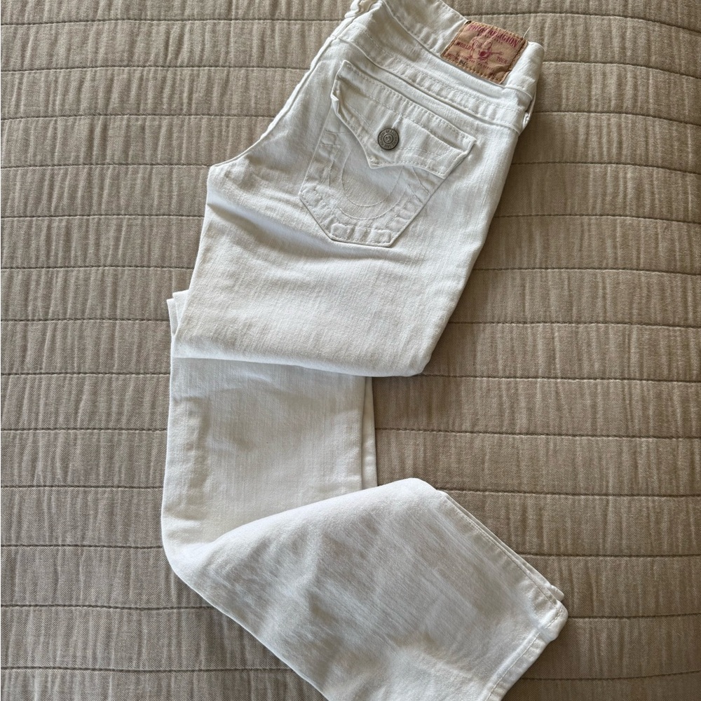 True Religion White Denim Jeans